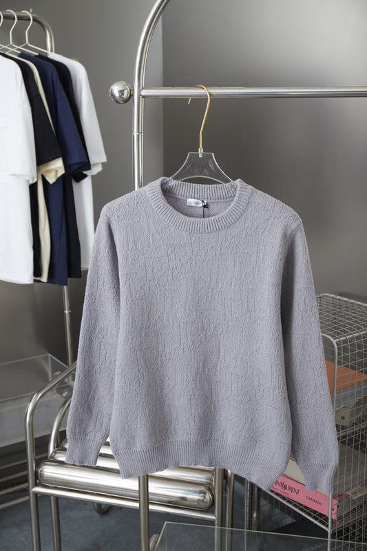 250908 New high-quality letter jacquard knitted sweater