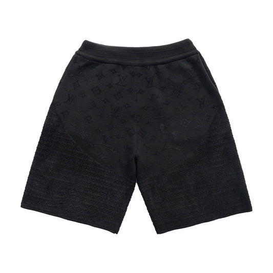 250908 New high-quality patchwork jacquard woolen shorts