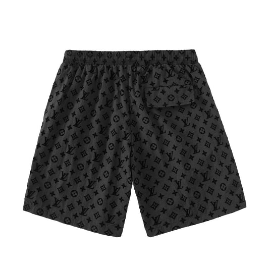 250908 New high-quality flocked full-print shorts