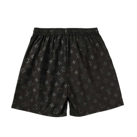 250908 New high-quality corrugated jacquard mulberry silk screen printed shorts
