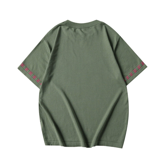 250917 New high-quality fine wool knitted short-sleeved shirt