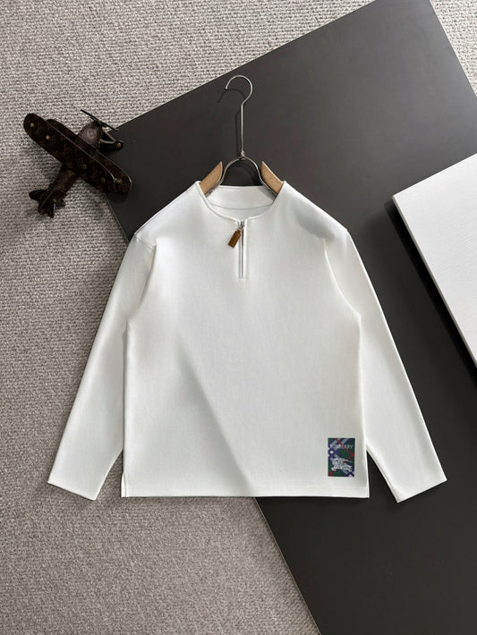 250917 New high-quality, patchwork distressed round-neck long-sleeved style