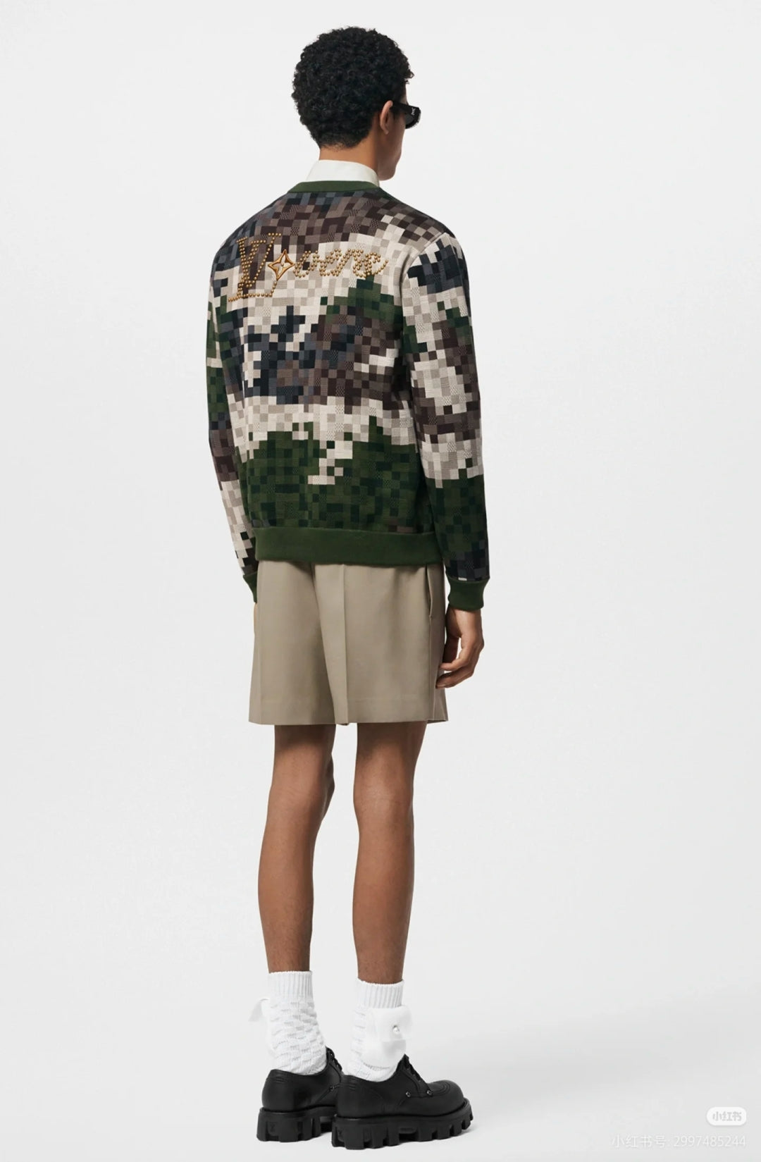 250923 New high-quality gradient Mosaic camouflage sweater