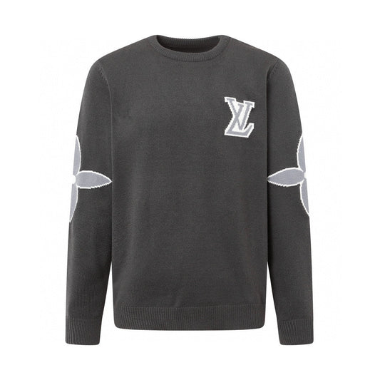 250923 New high-quality patchwork jacquard pullover sweater