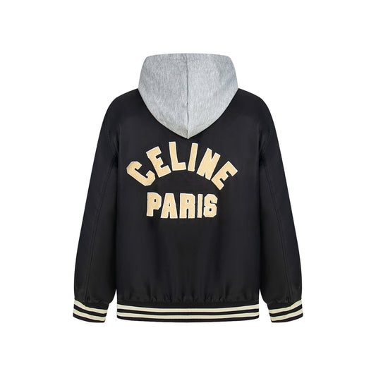 250930 new high-quality hooded jacket with a patchwork cap design