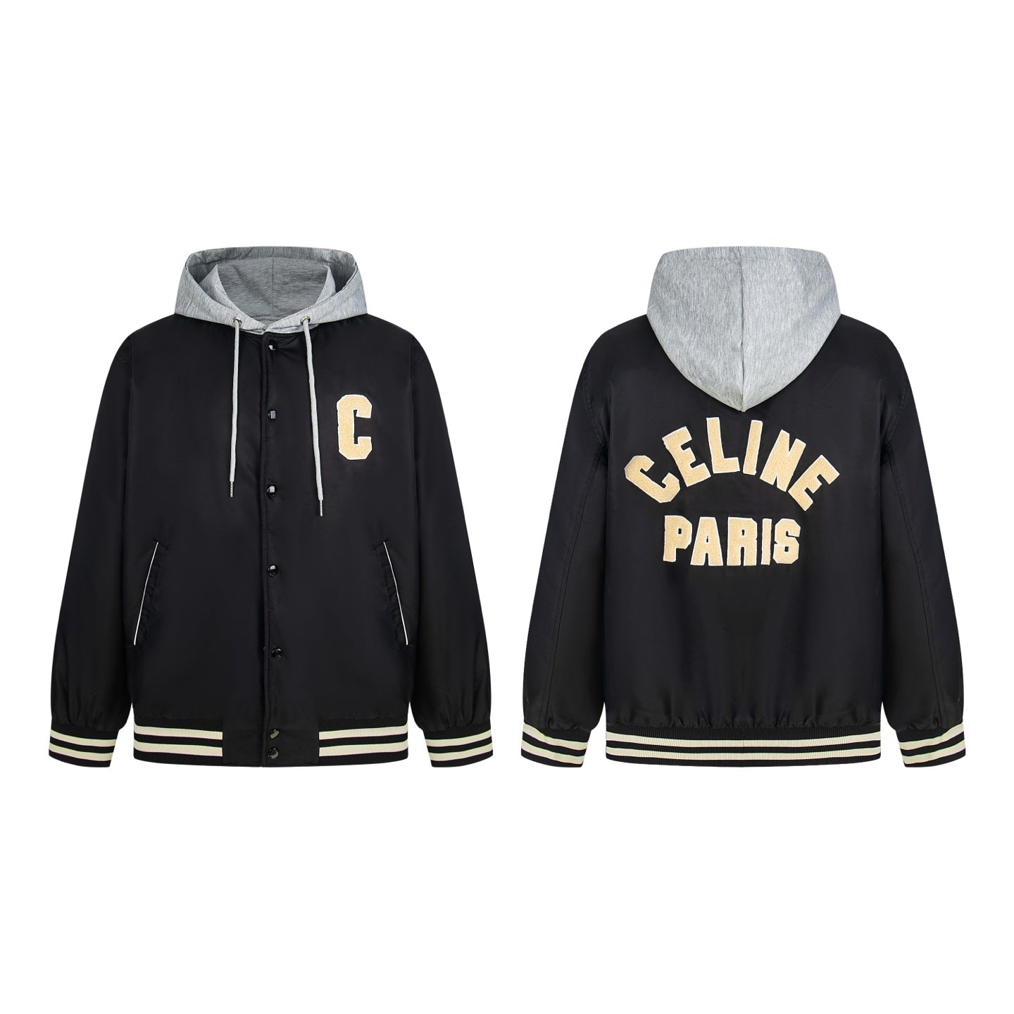 250930 new high-quality hooded jacket with a patchwork cap design