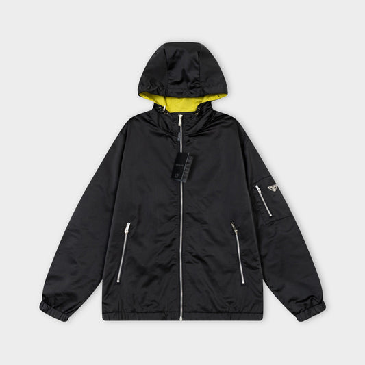 250930 new high-quality custom patchwork zipper hooded jacket