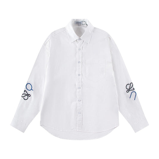 250930 New high-quality embroidered Logo shirt