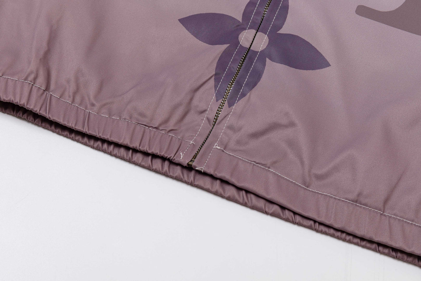 251008 new high-quality large-sized gradient hooded windbreaker jacket