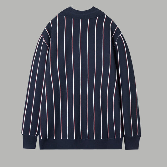 251014 New high-quality embroidered knitted cardigan and lapel sweater