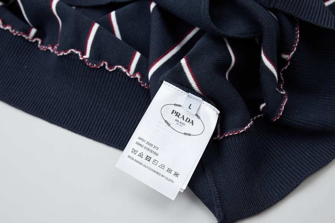 251014 New high-quality embroidered knitted cardigan and lapel sweater