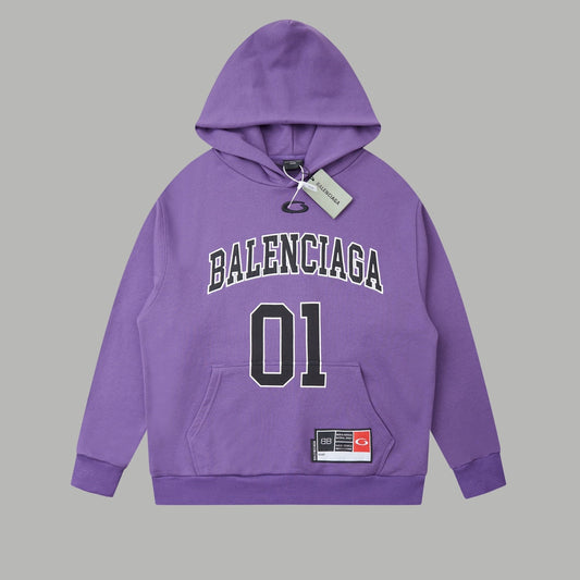 251014 New high-quality basketball series embroidered hooded sweatshirt