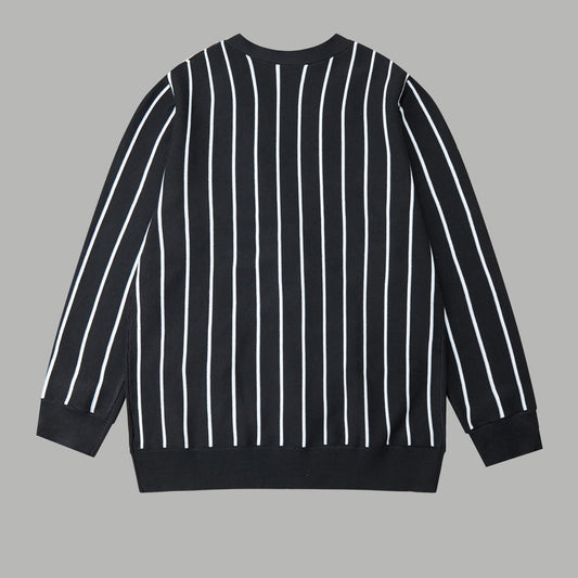 251014 New high-quality vertical embroidery knitted cardigan sweater