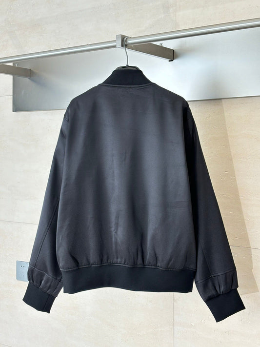 251021 new high-quality classic embroidered pattern zipper jacket