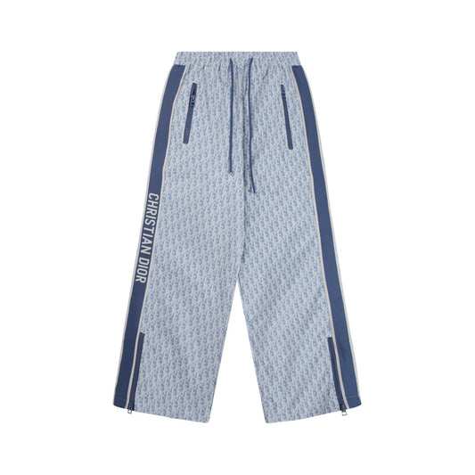 251021 New high-quality monogram full-print patchwork webbing sports trousers