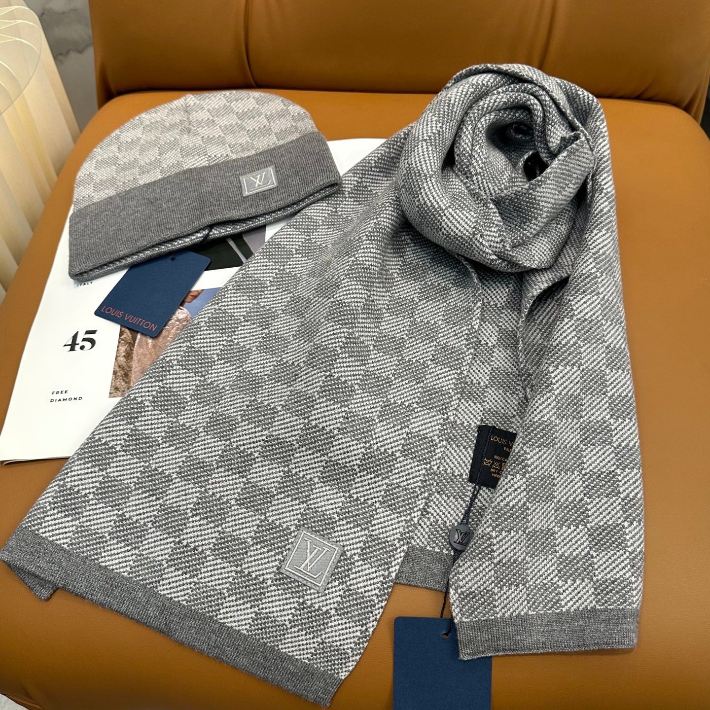 251028 New daily wear matching warm knitted hat