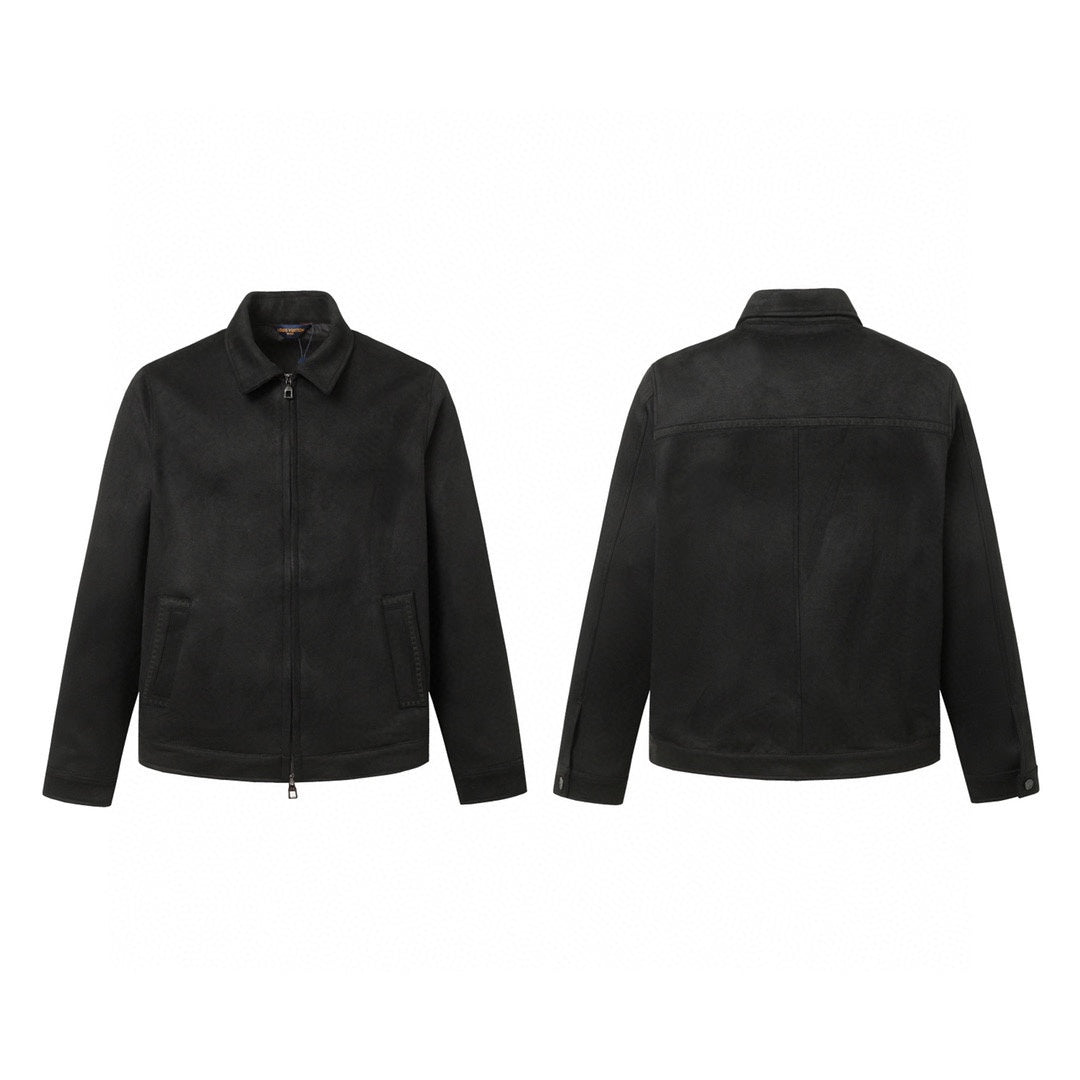 251230 new high-quality suede velvet dark-patterned fashionable lapel jacket