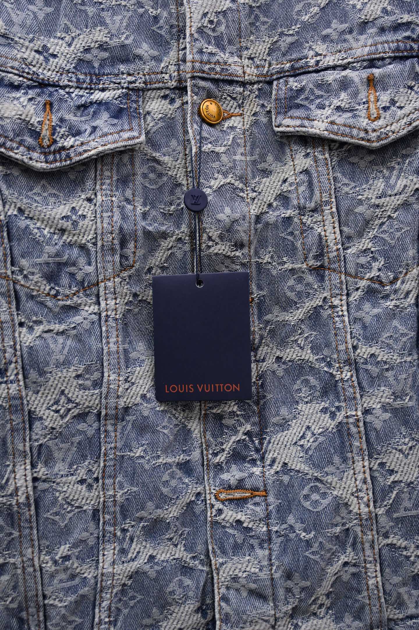 251230 New high-quality heavy-duty jacquard truck denim jacket