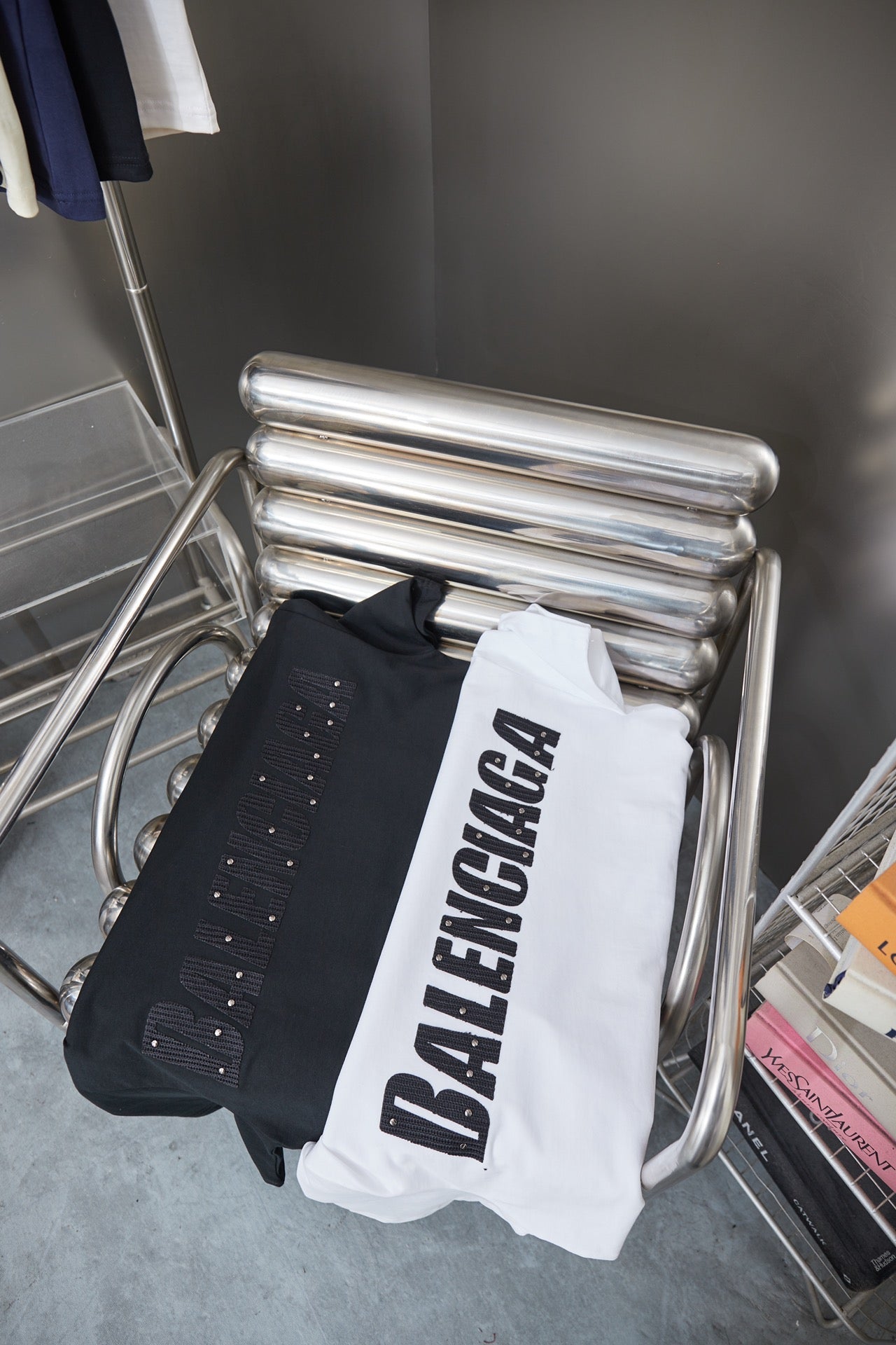 251230 New high-quality towel-applied-fabric hot diamond T-shirt