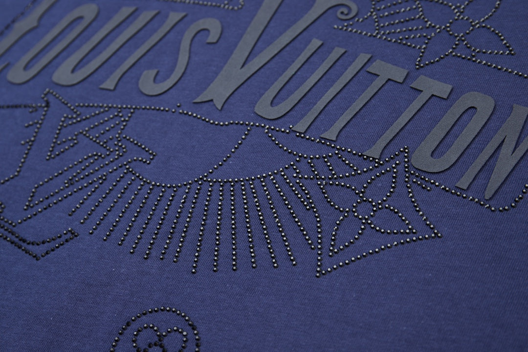 260106 New high-quality three-dimensional thick plate letter T-shirt