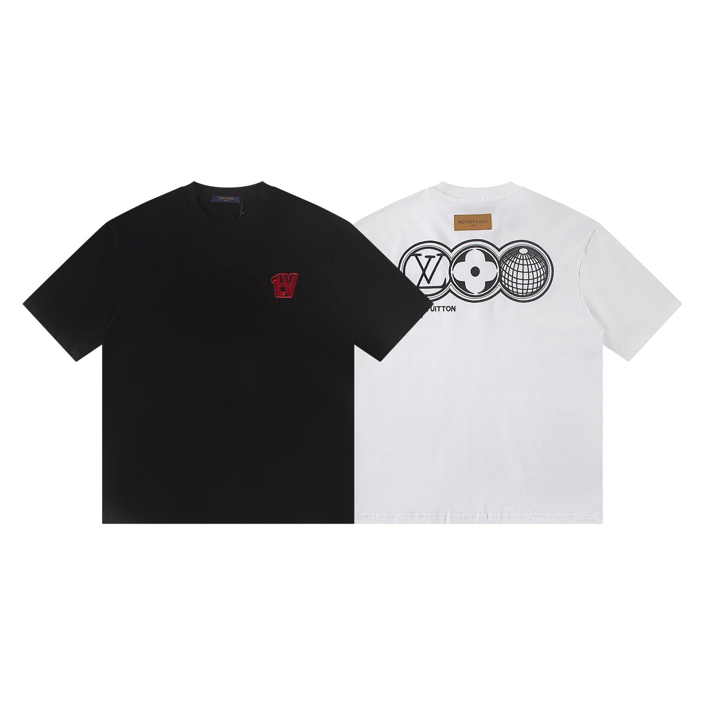 260113 New high-quality color-block embroidered T-shirt