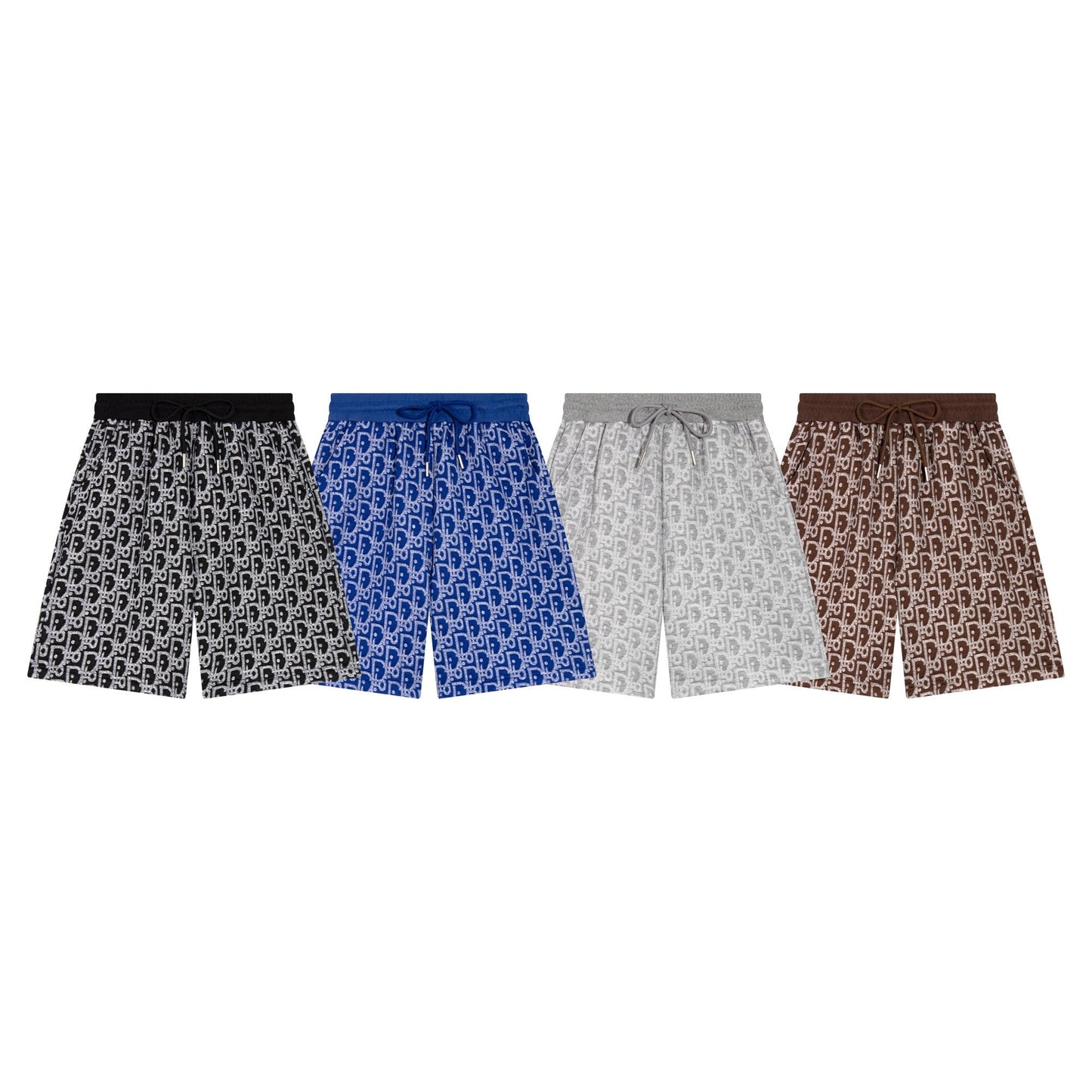 260113 New high-quality custom fabric towel-printed jacquard shorts