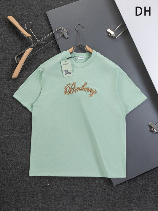 260120 New high-quality embroidered T-shirt with font design