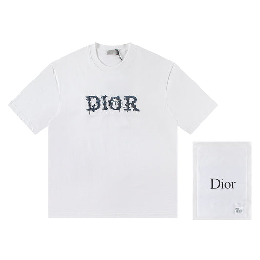 260306 New high-quality heavy-duty embroidered sequin T-shirt