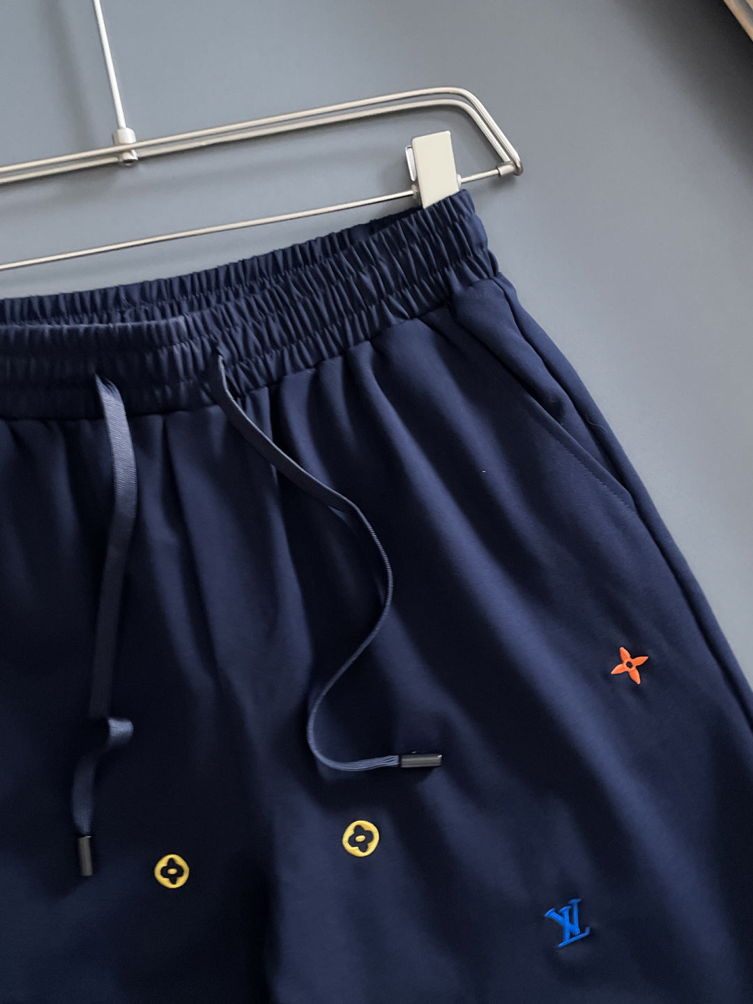260311 New high-quality multi-color small icon embroidered shorts