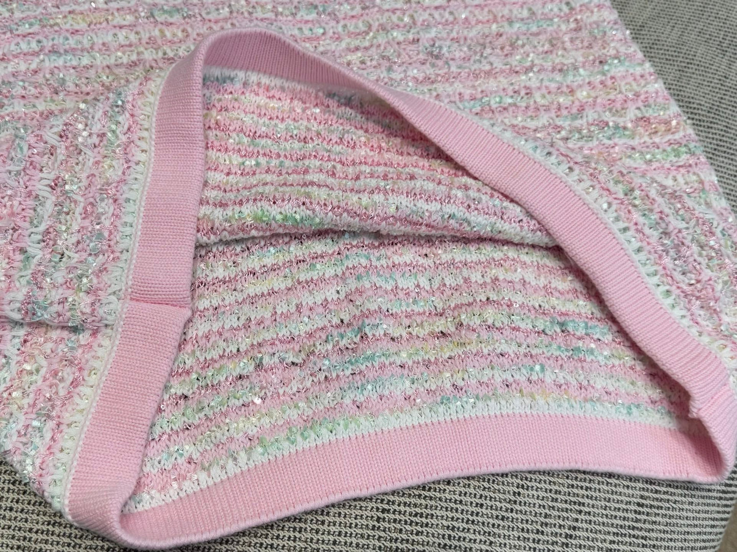260315 New spring-autumn pink wool knitted mini-chic cardigan dress