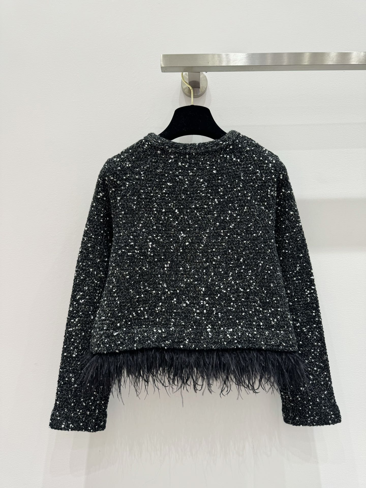 260315 New autumn-style thick knitted heavy-duty mini-chic sweater coat