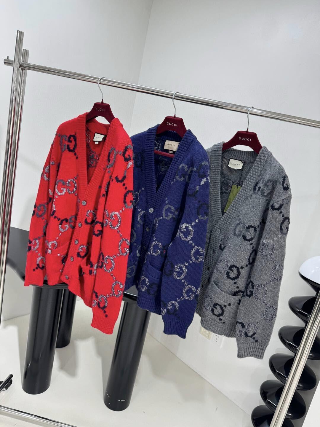 260315 New fall/winter style thick knitted graphic print pullover sweater
