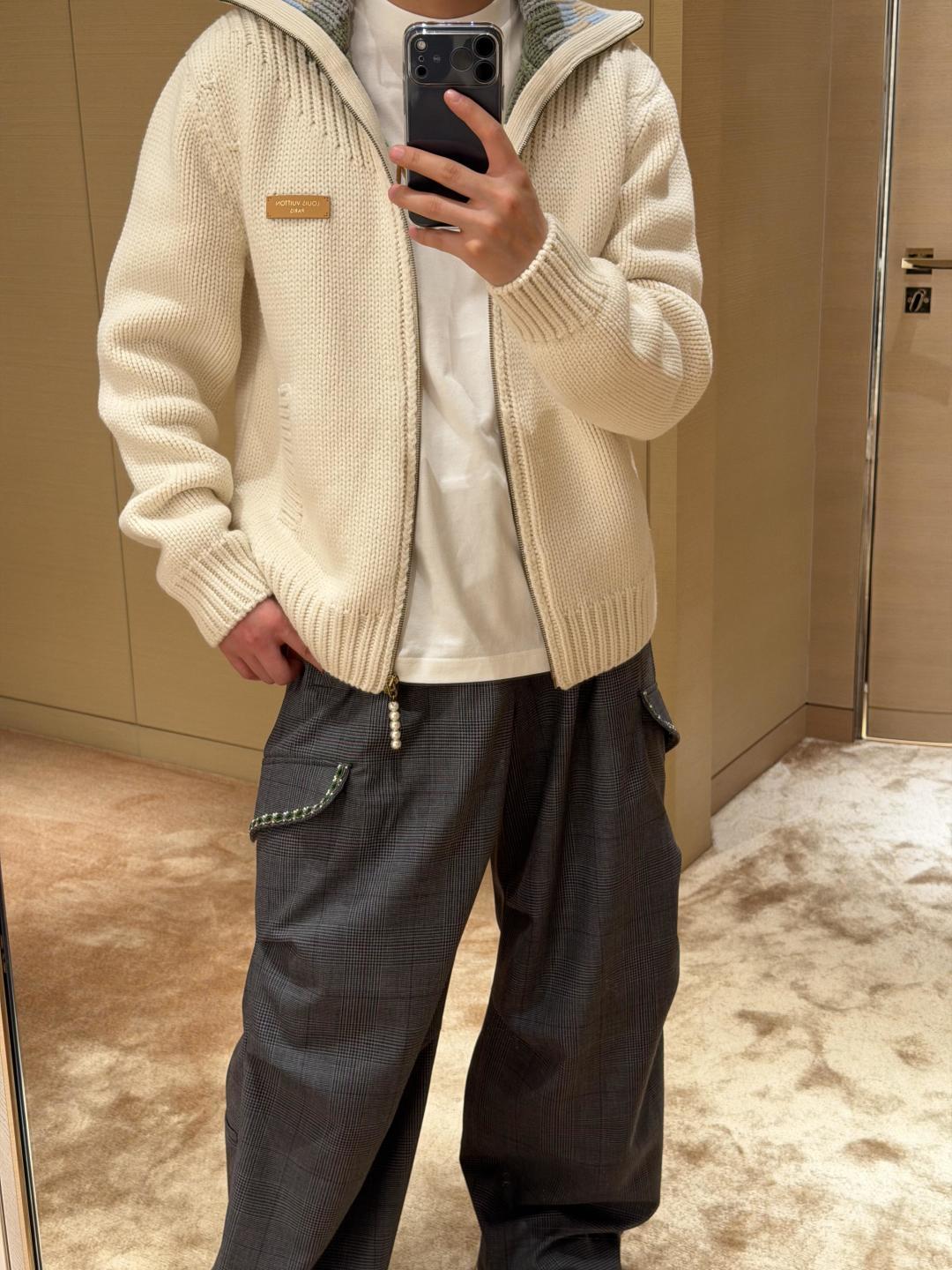 260315 New fall and winter style thick knitted sweater coat