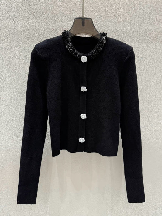 260315 New spring-autumn style exquisite knitted cardigan