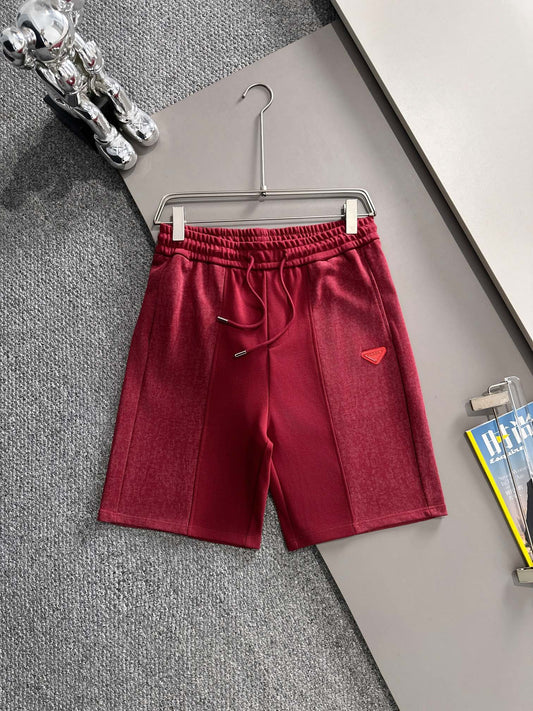 260317 New high-quality knitted patchwork metal-studded shorts