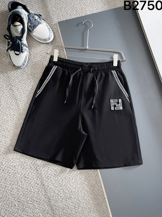260317 New high-quality knitted design-color contrast short pants