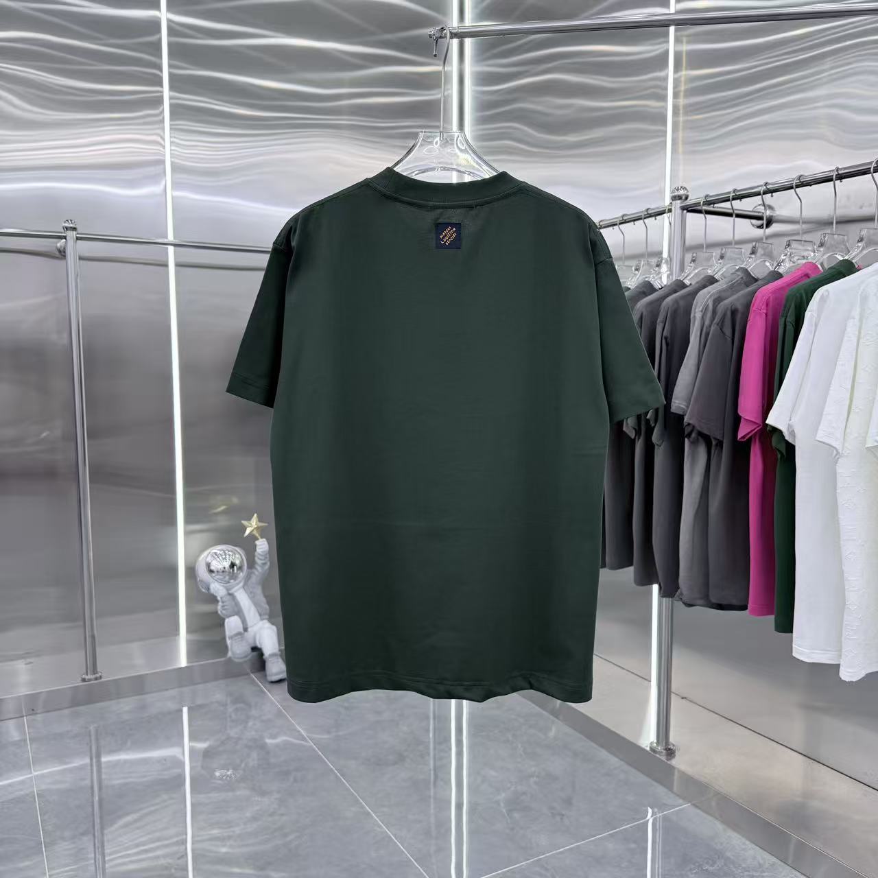260323 New high-quality T-shirt with printed and embroidered collar design