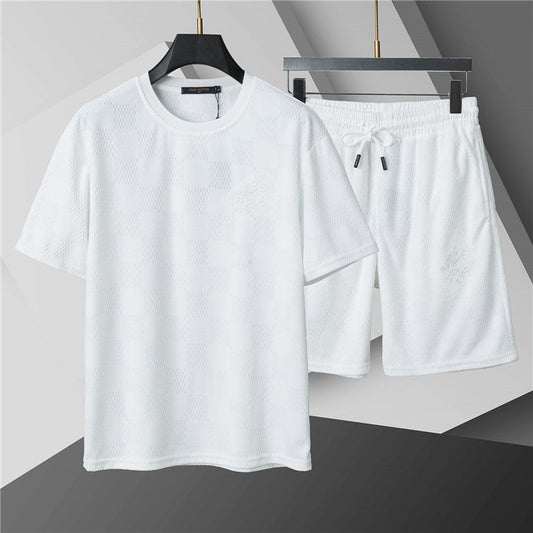 260415 New high-quality custom-made fabric casual shorts set