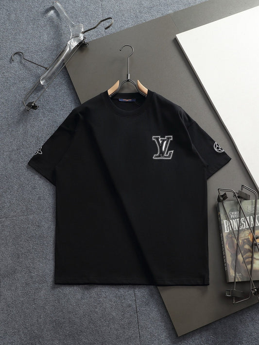 260415 New high-quality simple embroidery design T-shirt