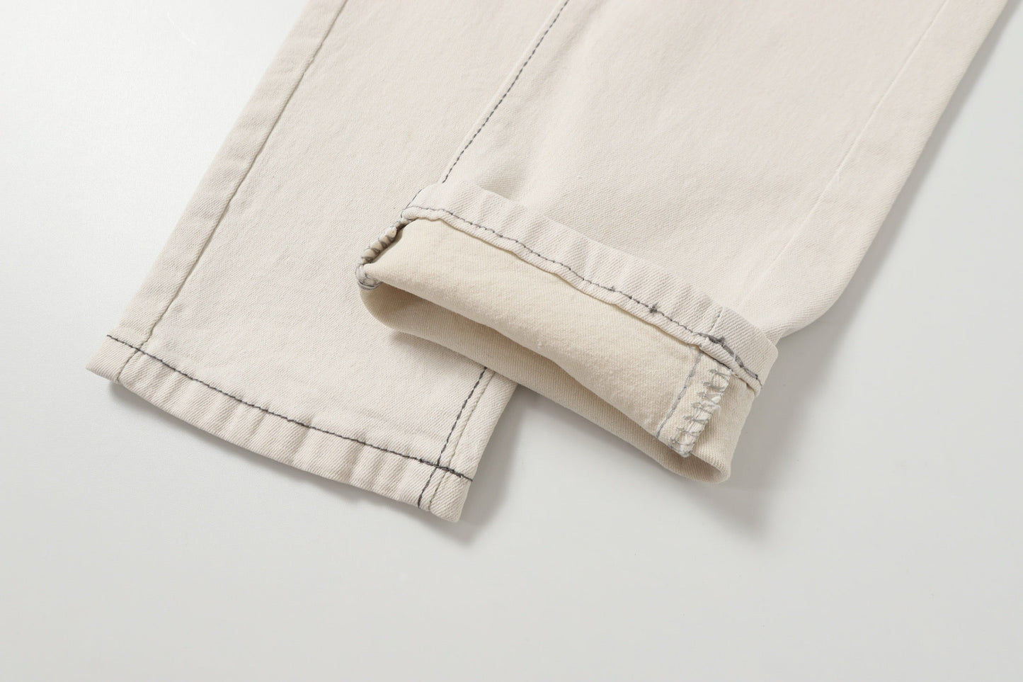 260421 New high-quality patch-stitched embroidered heavy-duty jeans