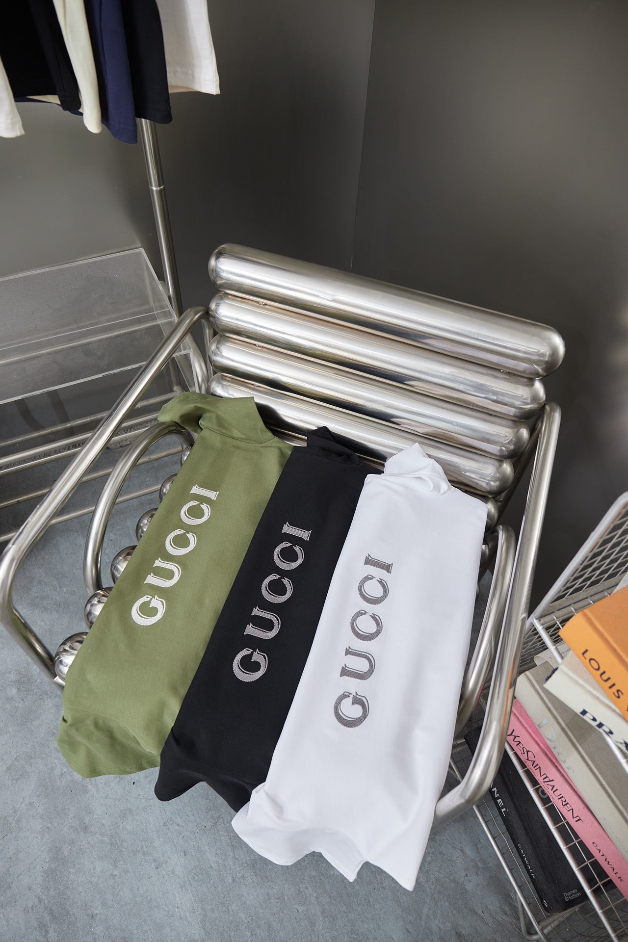 260421 New high-quality basic simple-print daily T-shirt