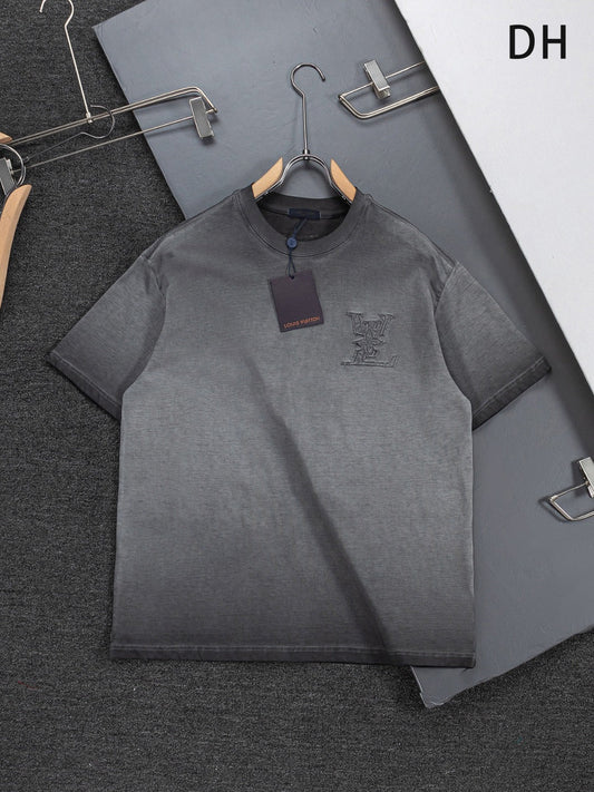 260421 New high-quality special washing process heavy embroidery T-shirt