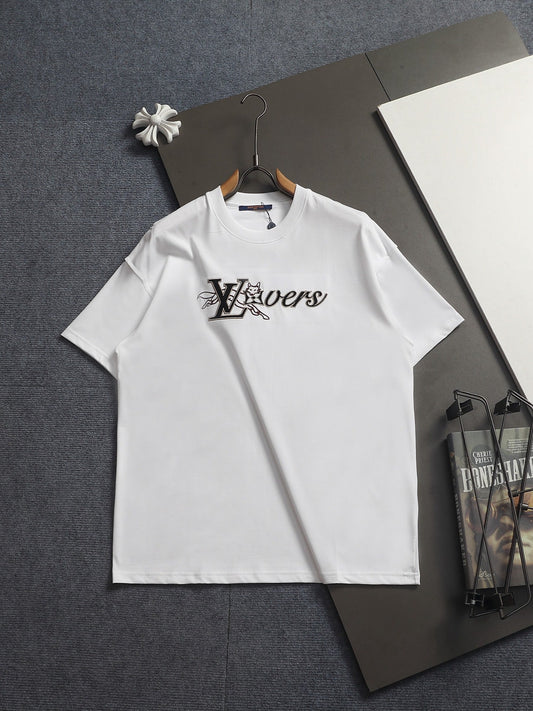 260421 New high-quality three-dimensional simple-print T-shirt