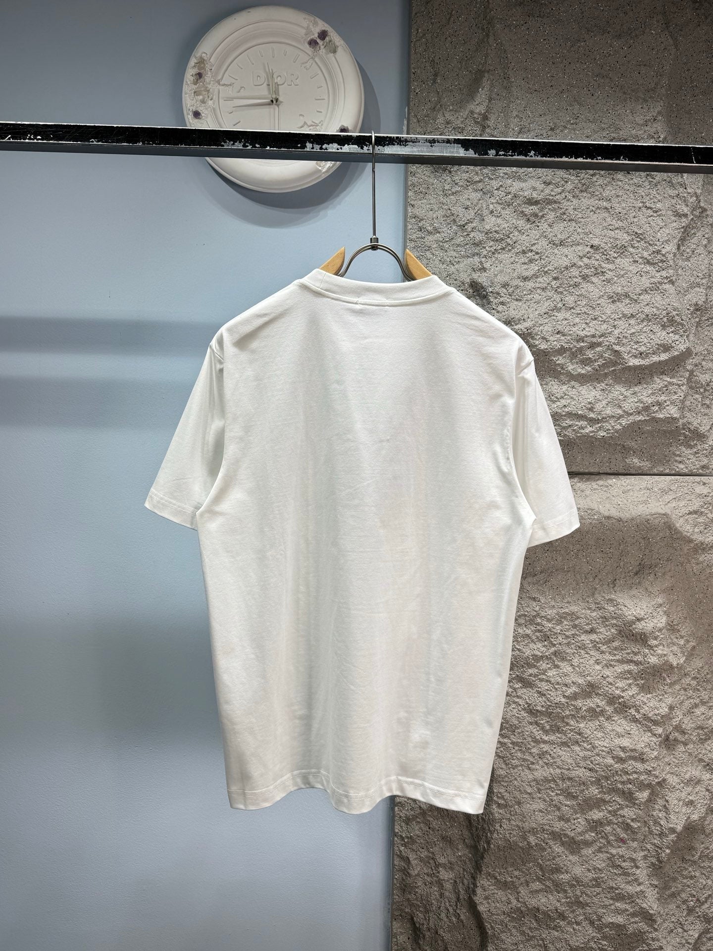 260428 New high-quality checked knight embroidery T-shirt