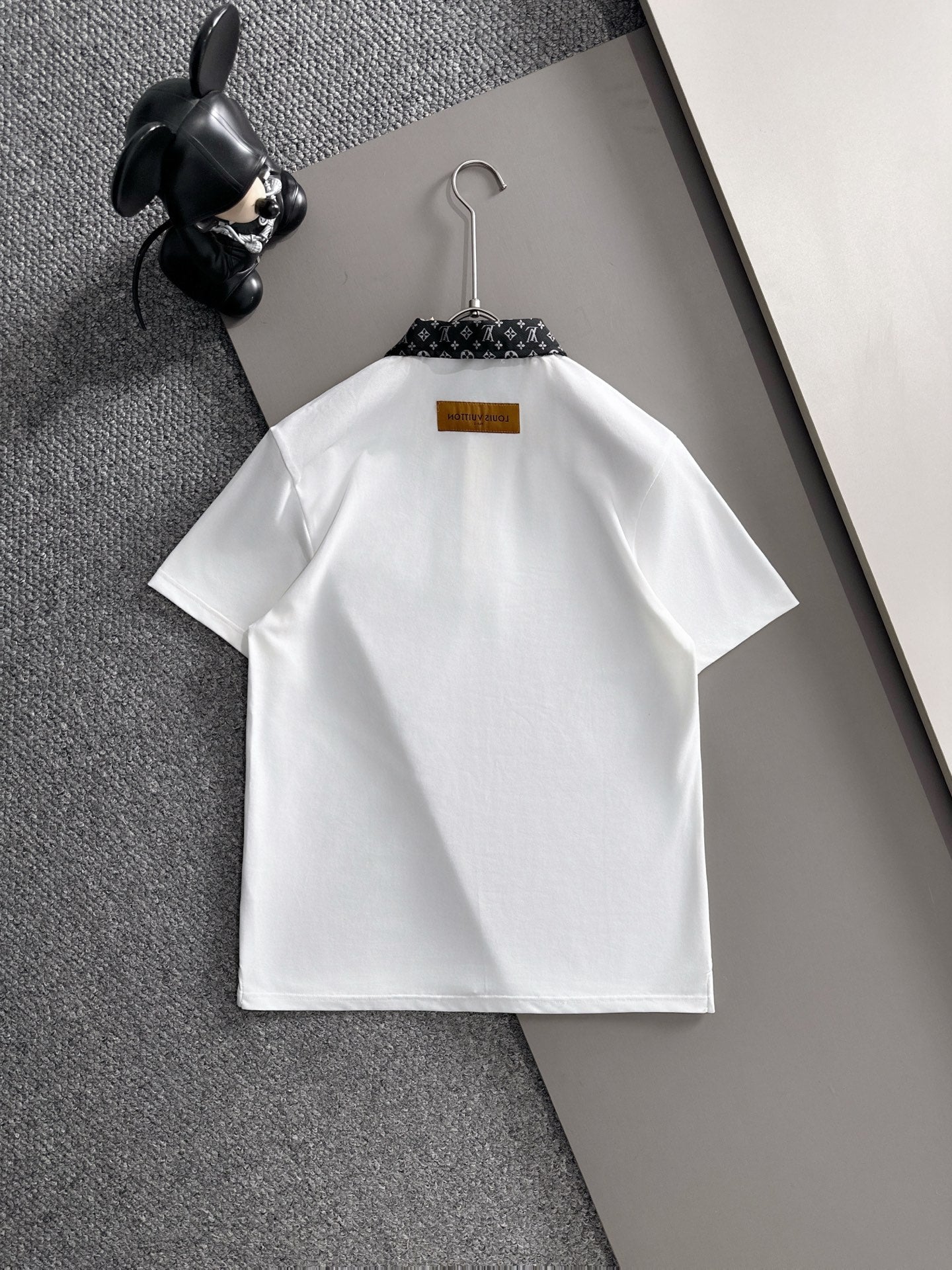 260511 New high-quality embroidered neckline jacquard patchwork design Polo shirt