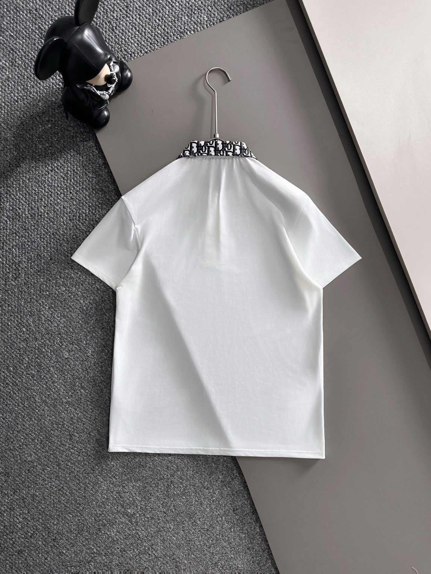 260511 New high-quality embroidered neckline jacquard patchwork design Polo shirt