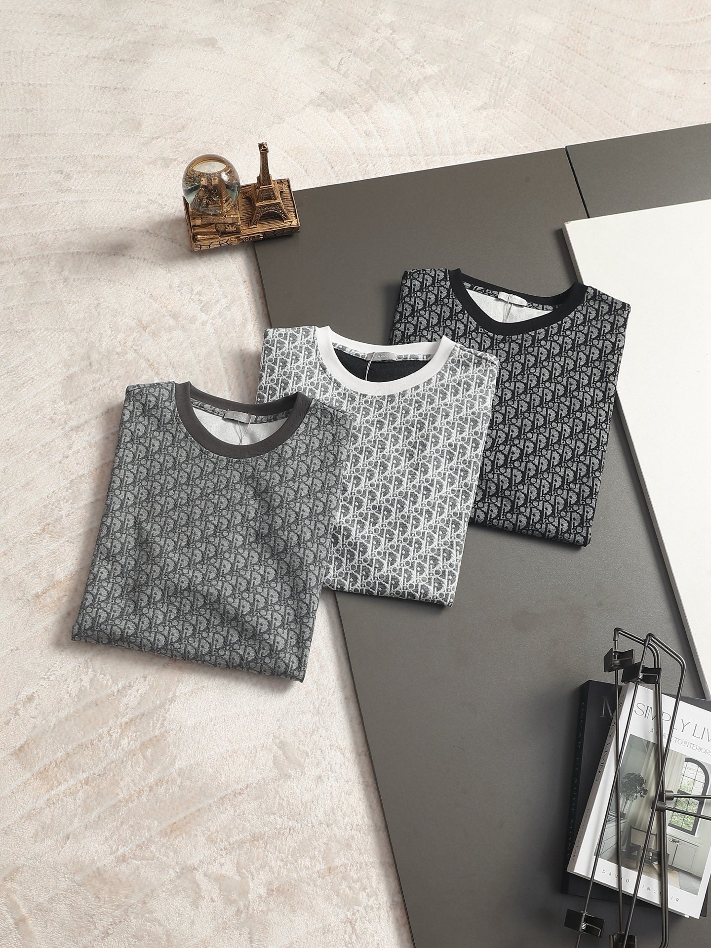 260511 New high-quality printed-letter jacquard towel T-shirt