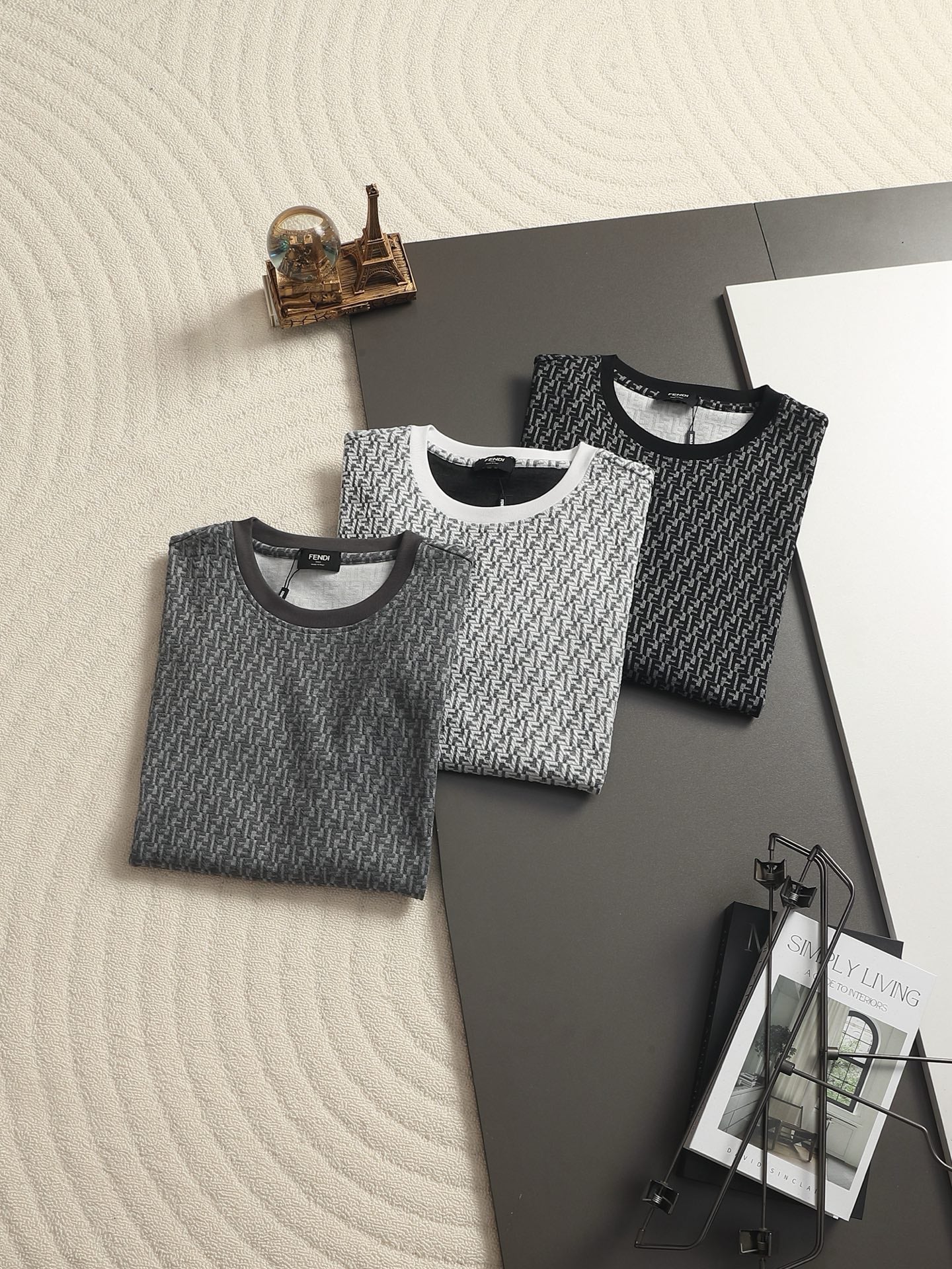 260511 New high-quality printed-letter jacquard towel T-shirt