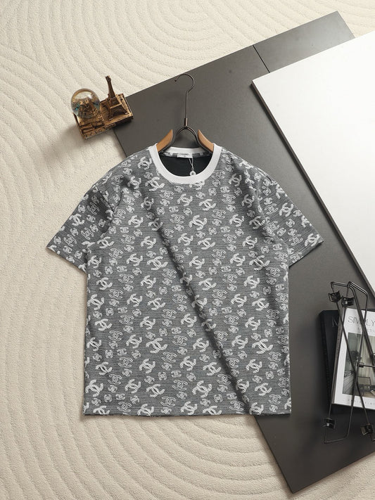 260511 New high-quality printed-letter jacquard towel T-shirt