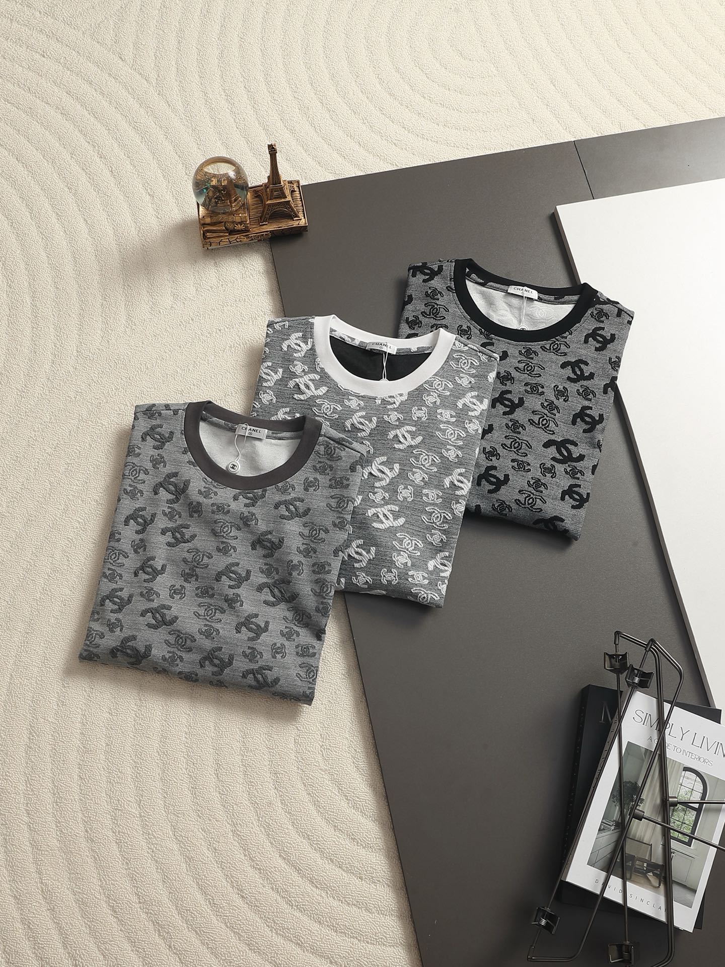 260511 New high-quality printed-letter jacquard towel T-shirt